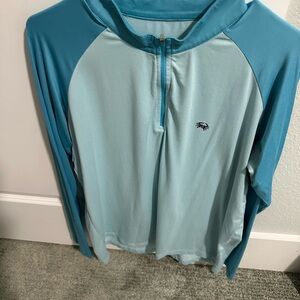 Men's Blue Skinny water culture tournament sun shirt